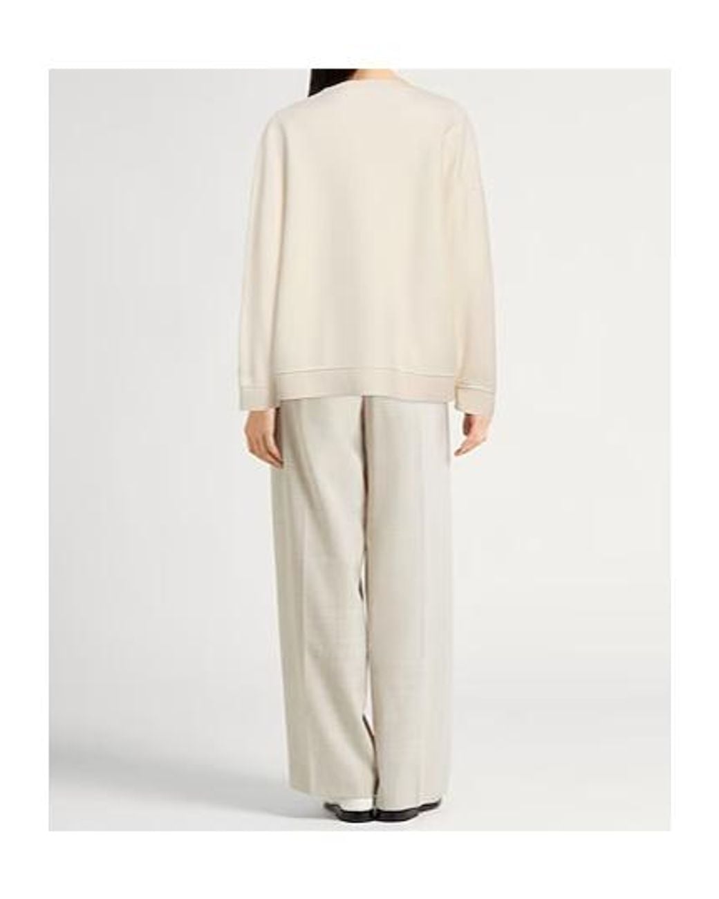 Max Mara Natural Long-Sleeved Knitwear