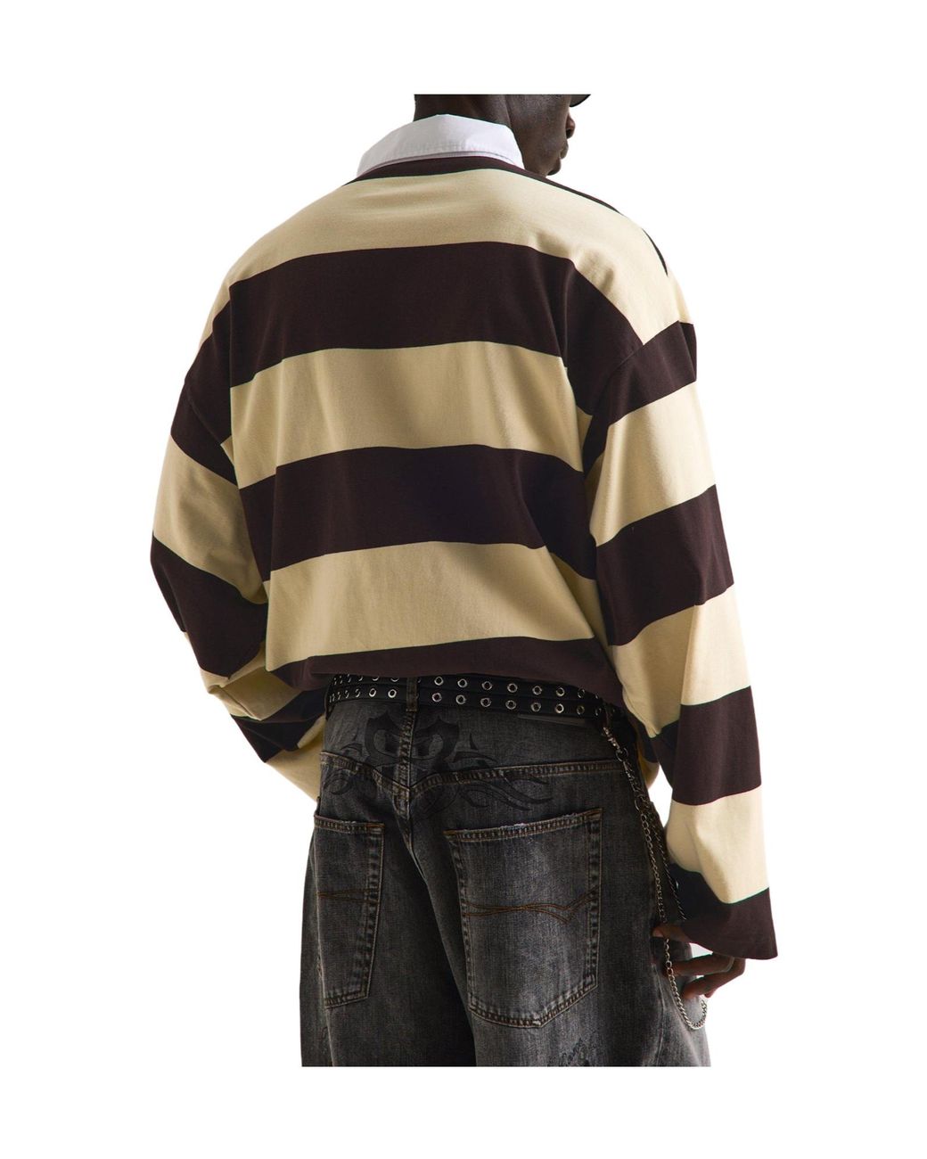 Balenciaga Multicolor Rugby-Style Polo Shirt for men