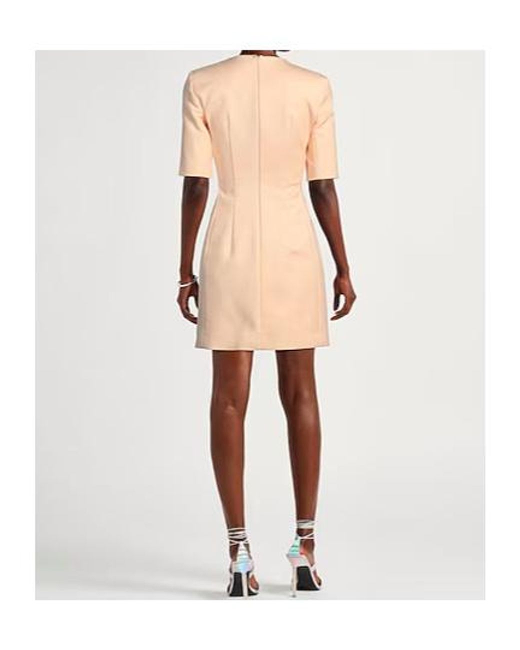 Sportmax Natural Round-Neck Dress