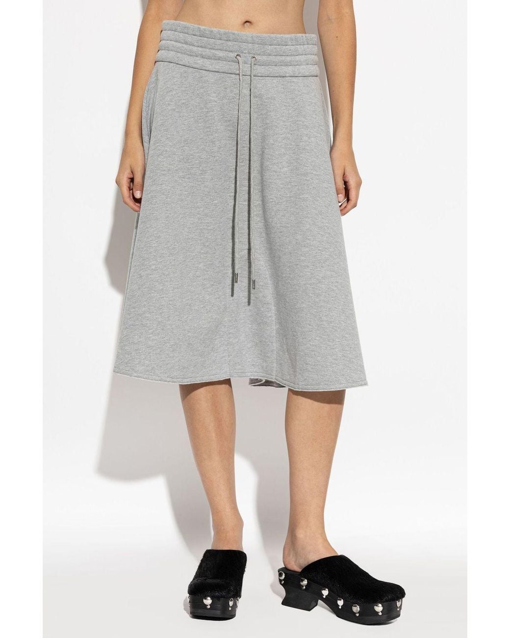 AVAVAV Gray Drawstring Flared Skirt