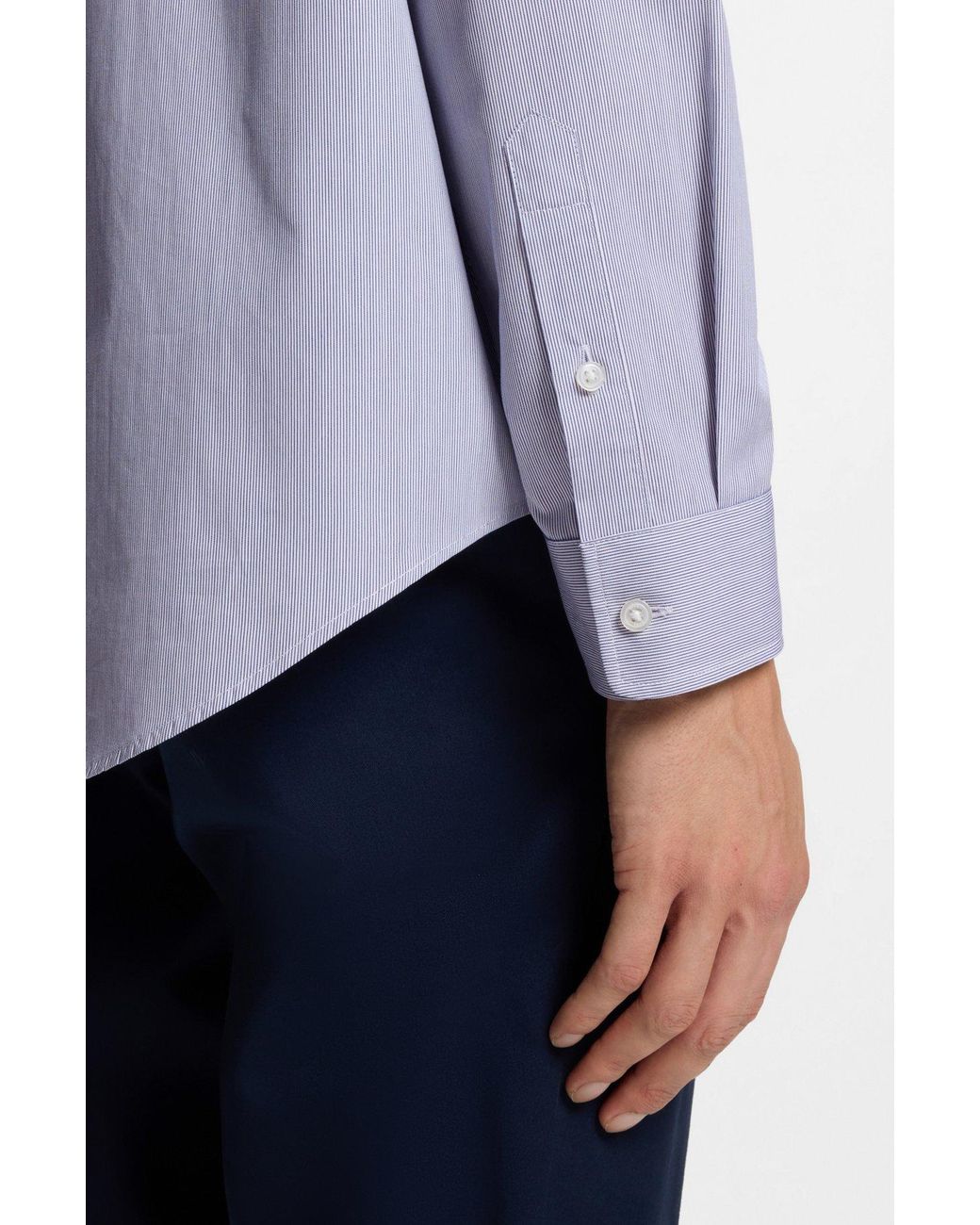 Boss Purple Relaxed-Fit Shirt for men