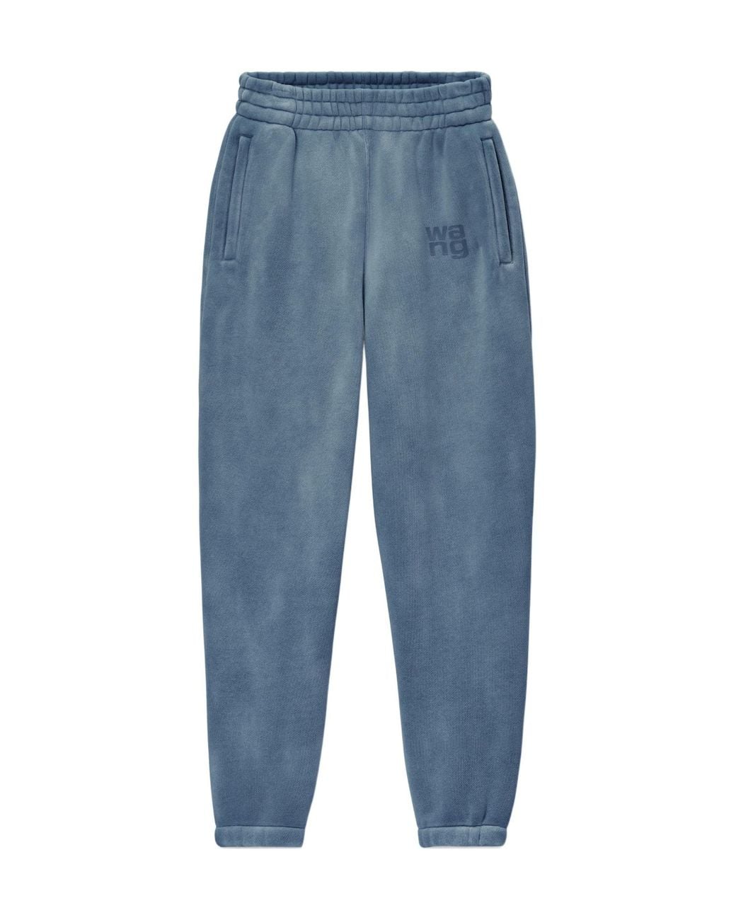 Alexander Wang Blue Essential Terry Ribbed Hem Joggers