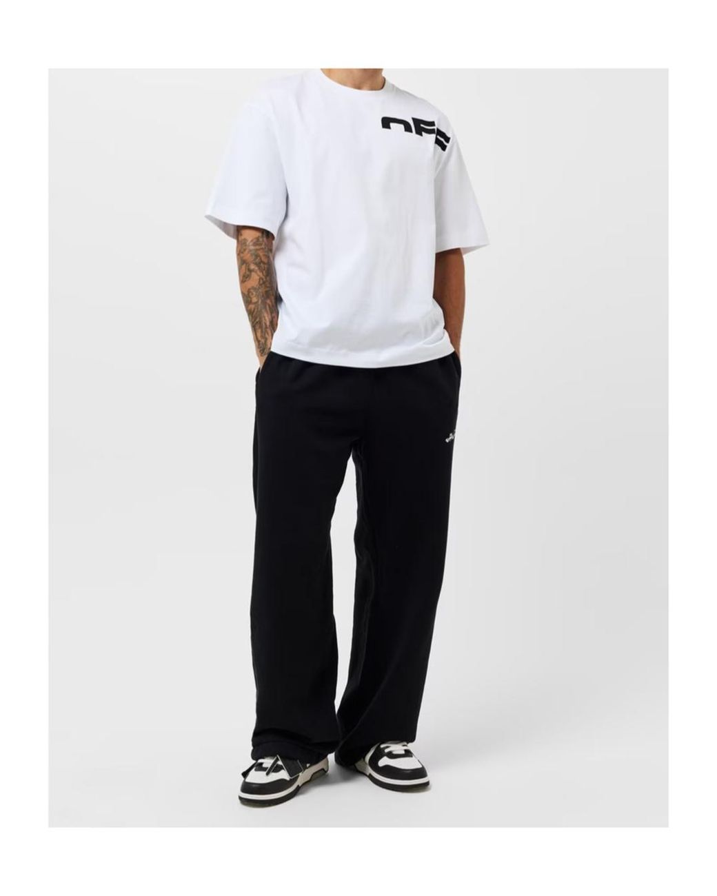 Off-White c/o Virgil Abloh White Logo Crew Neck T-Shirt for men