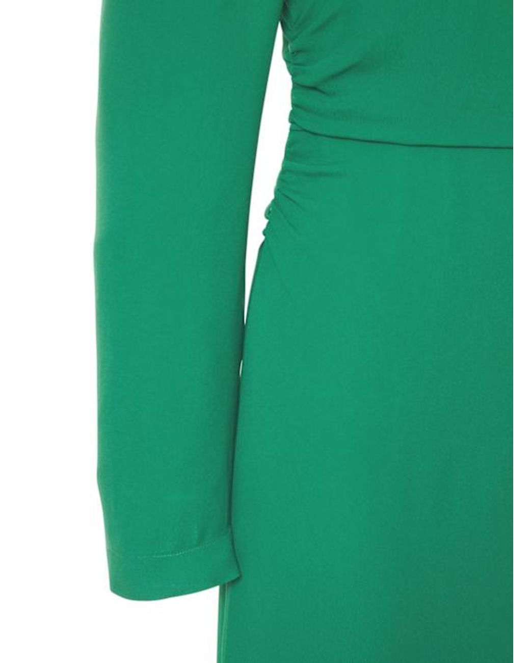 GIUSEPPE DI MORABITO Green Viscose Midi Dress W/ Feathers