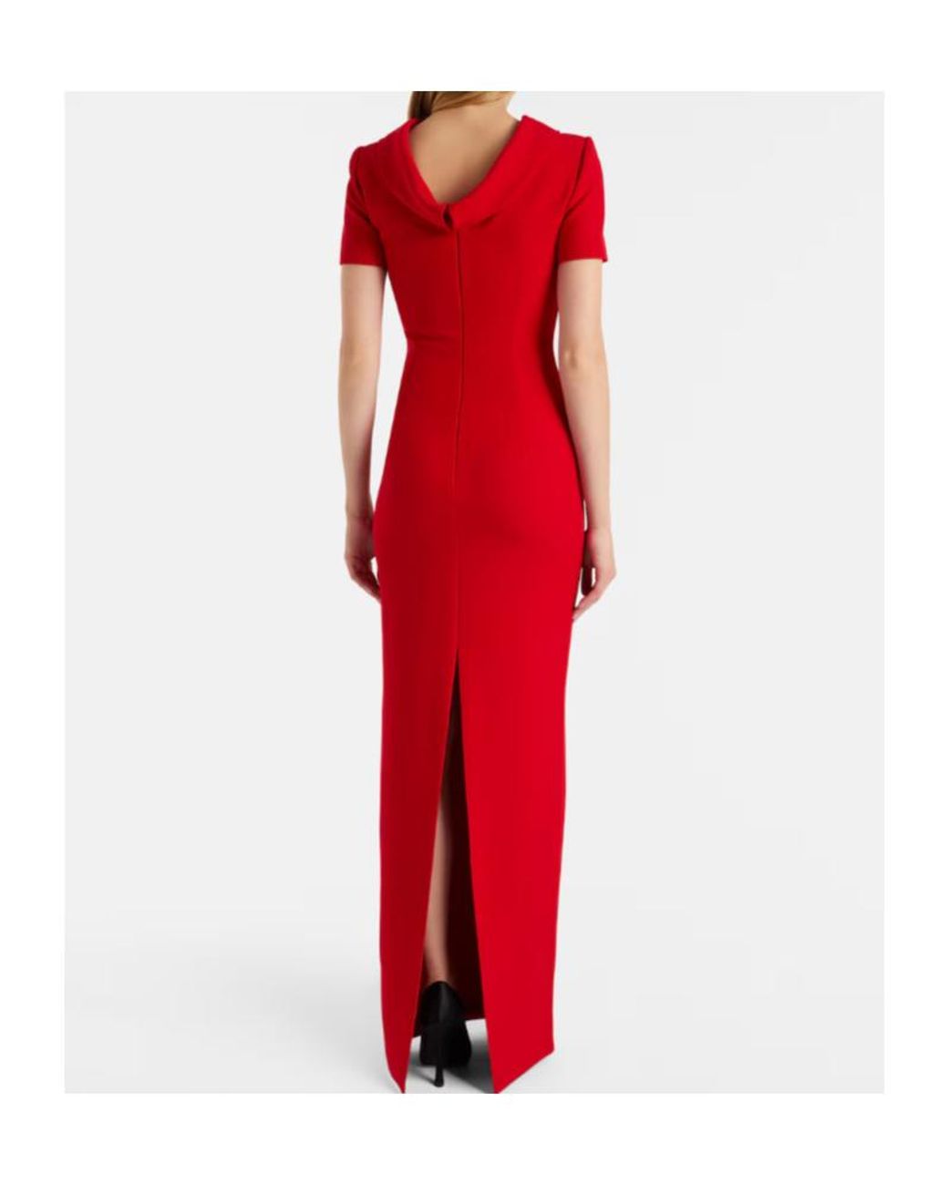 Roland Mouret Red Crêpe Gown