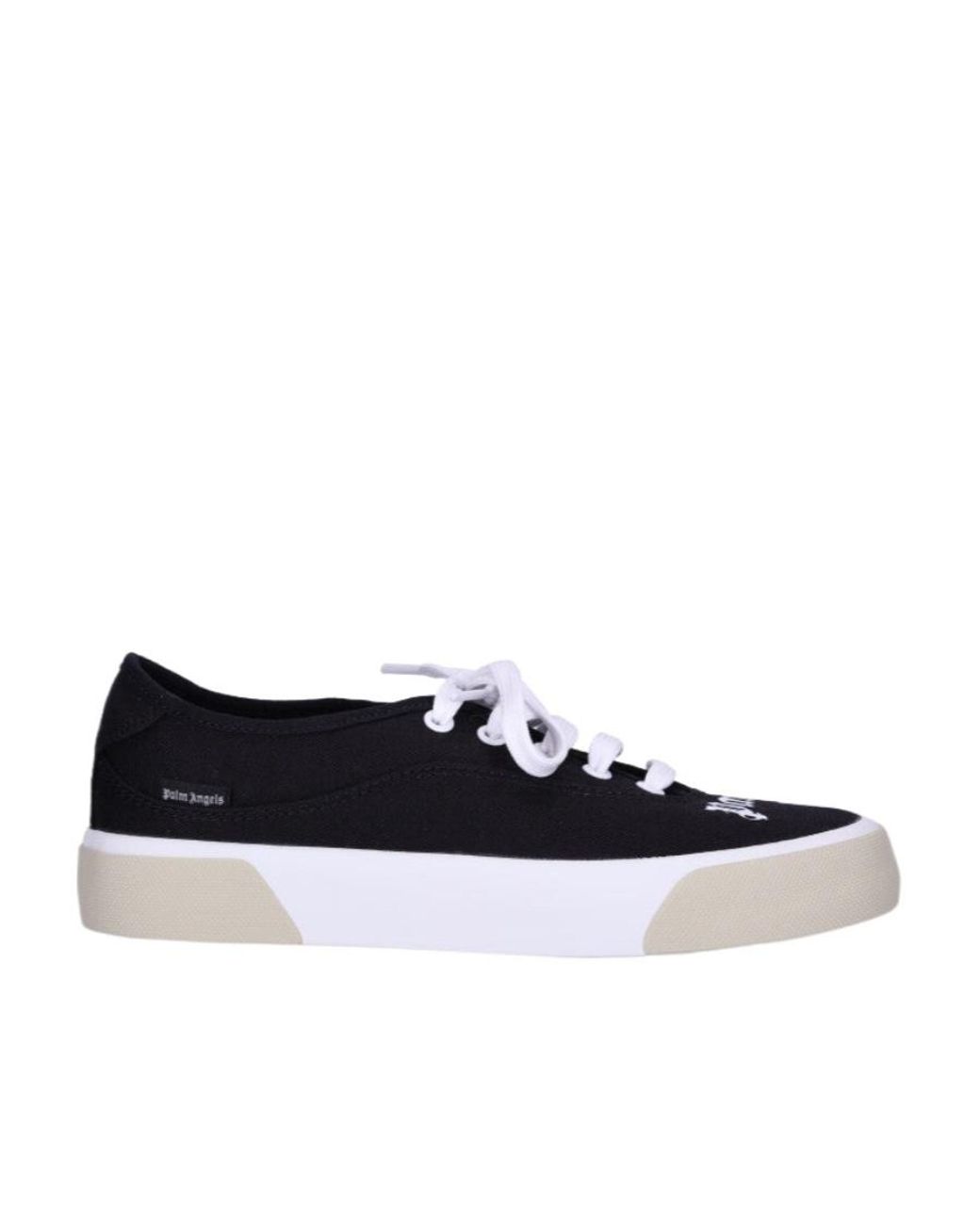 Palm Angels Blue Logo Printed Lace-Up Sneakers for men