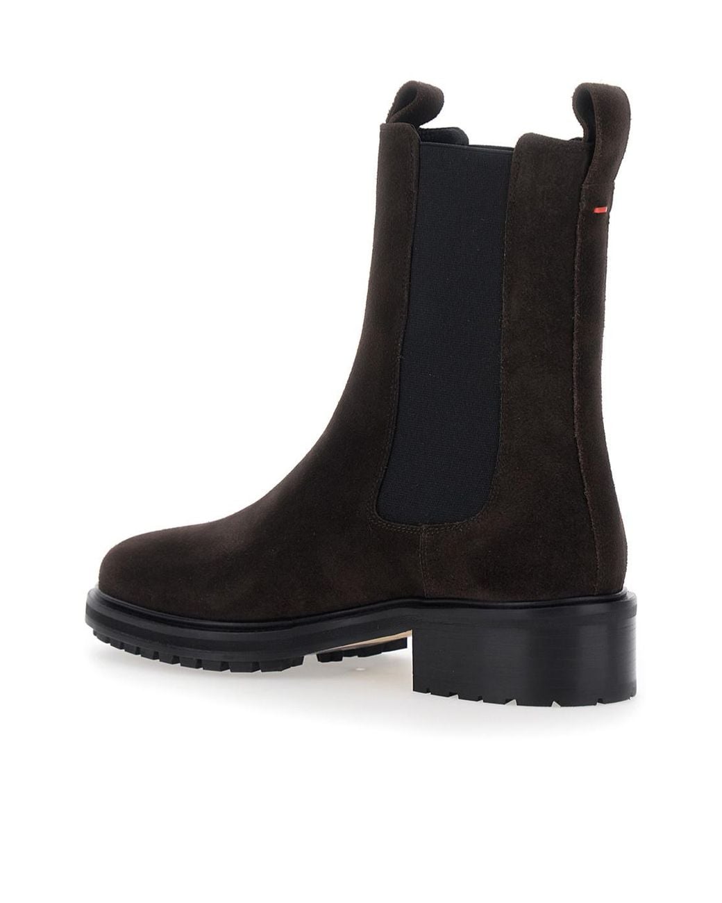 Aeyde Black Round-Toe Ankle Boots