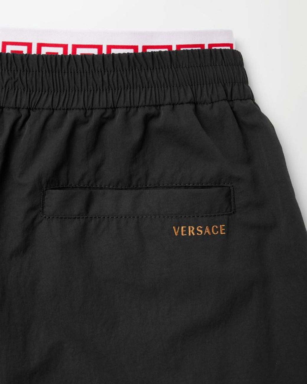 Versace Black Greca Pattern Joggers for men