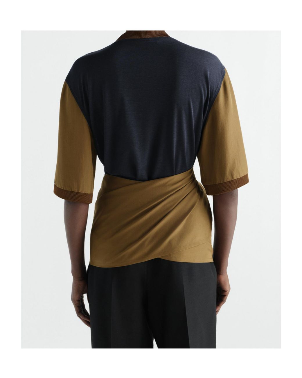 Lemaire Green Silk Ponge Knot Top