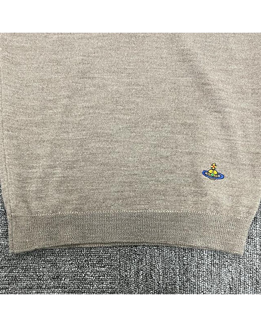 Vivienne Westwood Gray Bea Orb-Embroidered Knitted Skirt