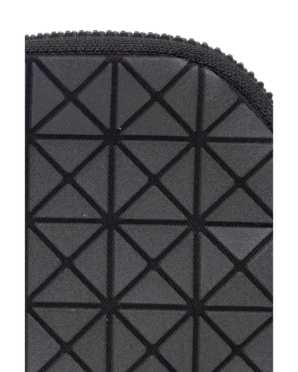 Issey Miyake Black Geometric-Patterned Zip Around Wallet for men
