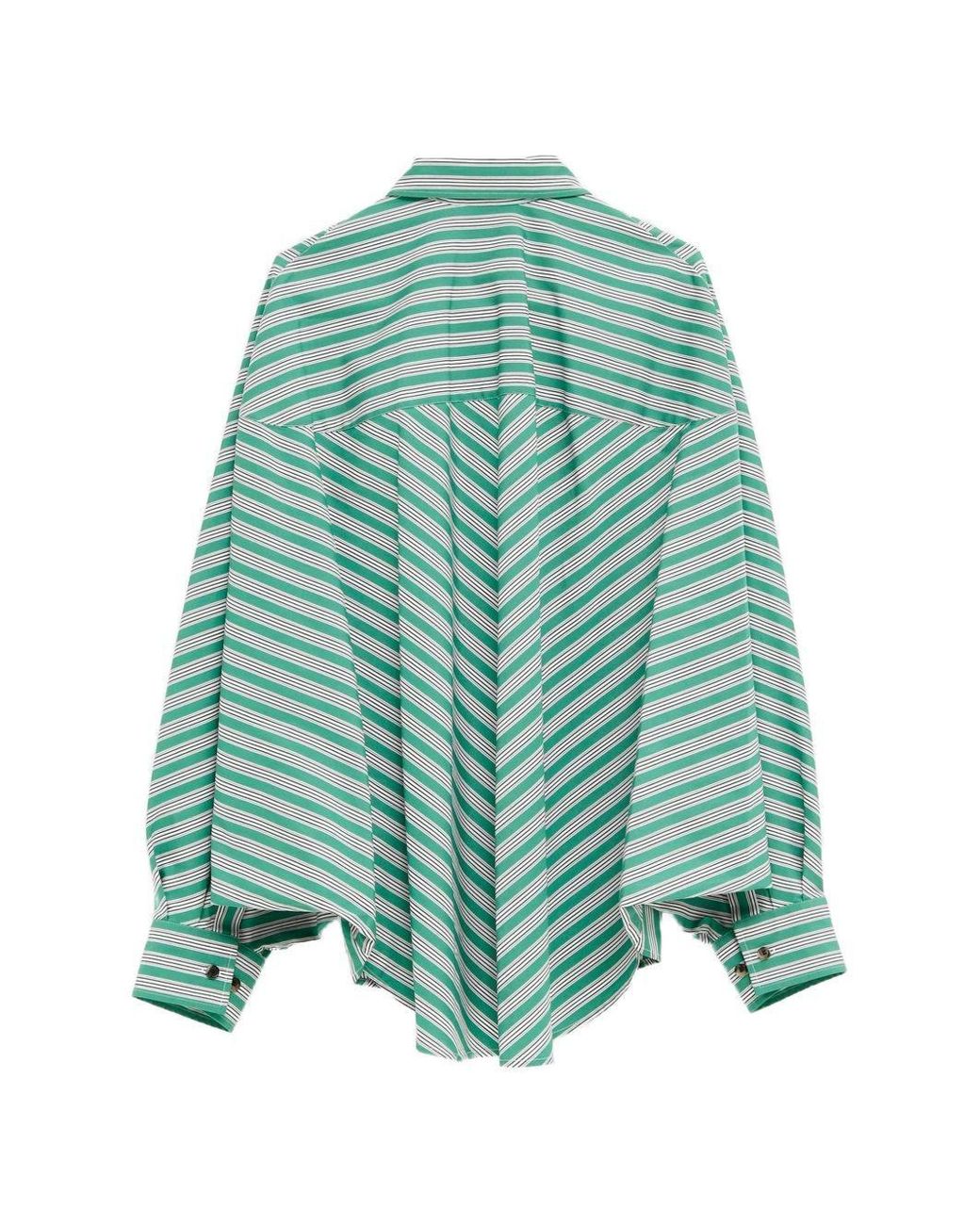 Loewe Green Striped Cotton Shirt
