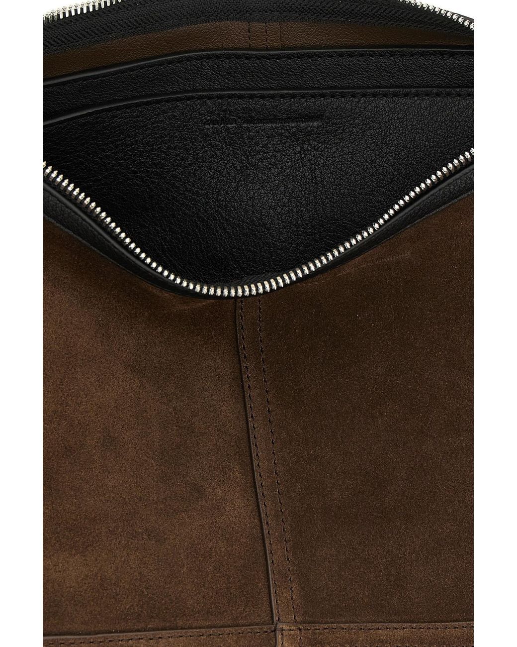 AMI Brown Small 'Etienne' Crossbody Bag