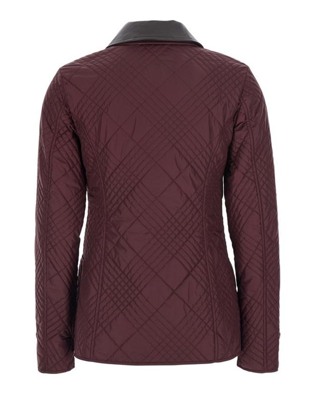 Burberry Purple Quilted Fernleigh Jacket