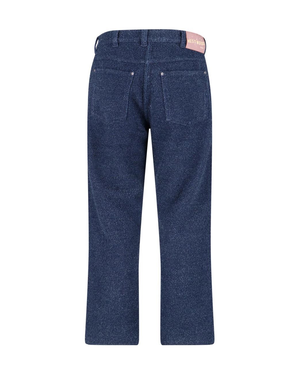 Vivienne Westwood Blue Logo Patch Trousers for men