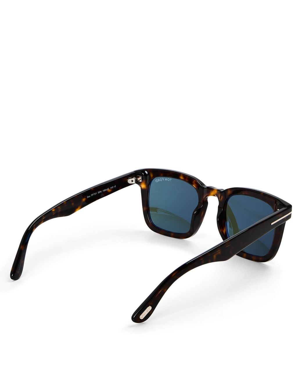 Tom Ford White Thick-Rimmed Square Sunglasses for men