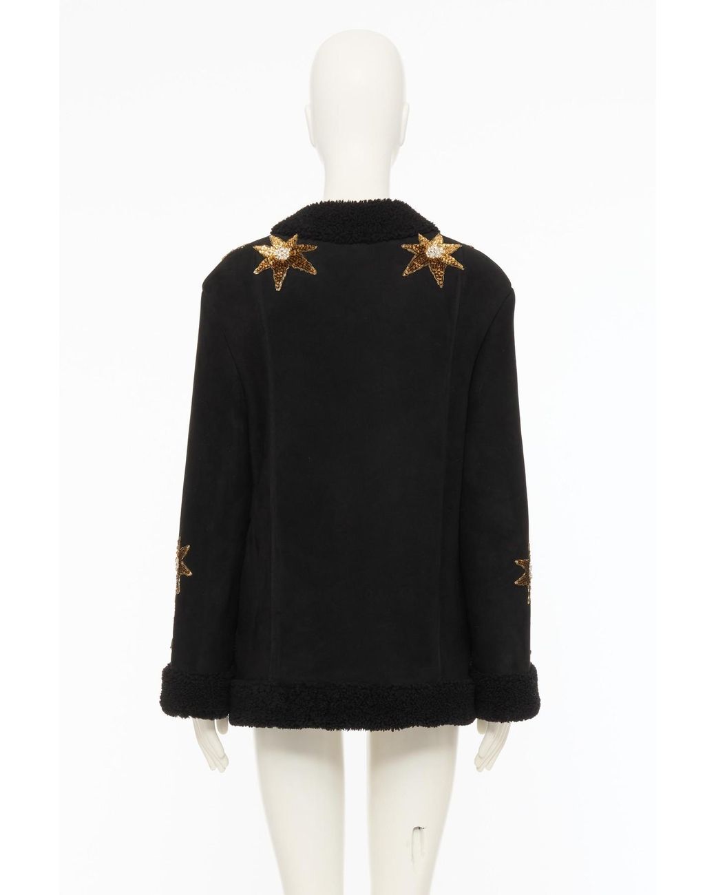 Valentino Black Long Sleeve Leather Jacket