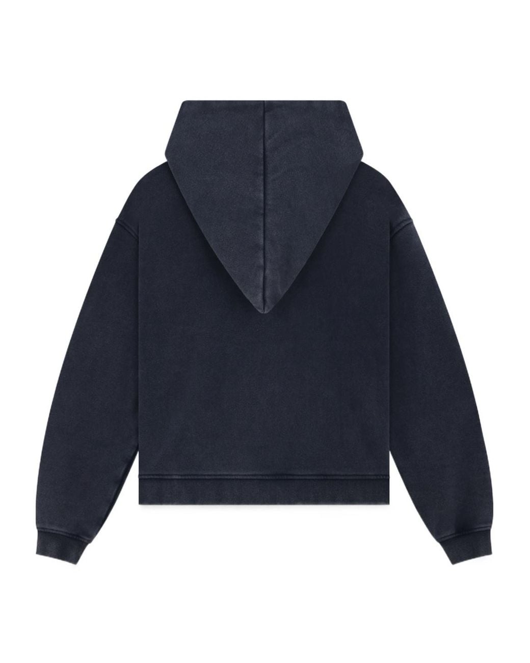 we11done Blue Hooded Zipper Hoodie for men