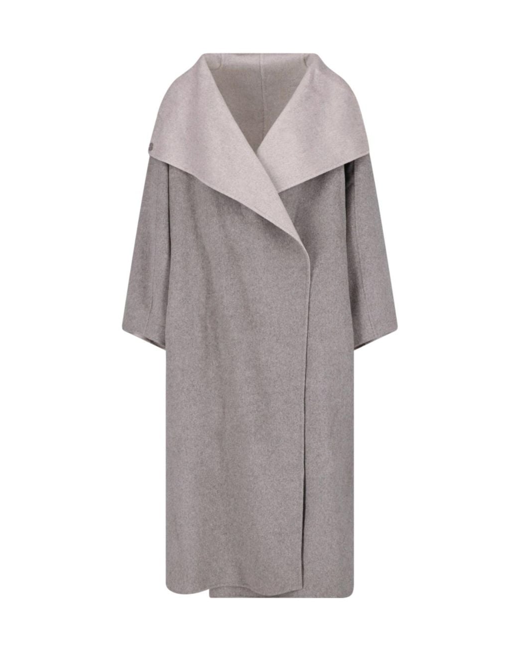 Frankie Shop Gray Leroy Reversible Funnel-Neck Coat