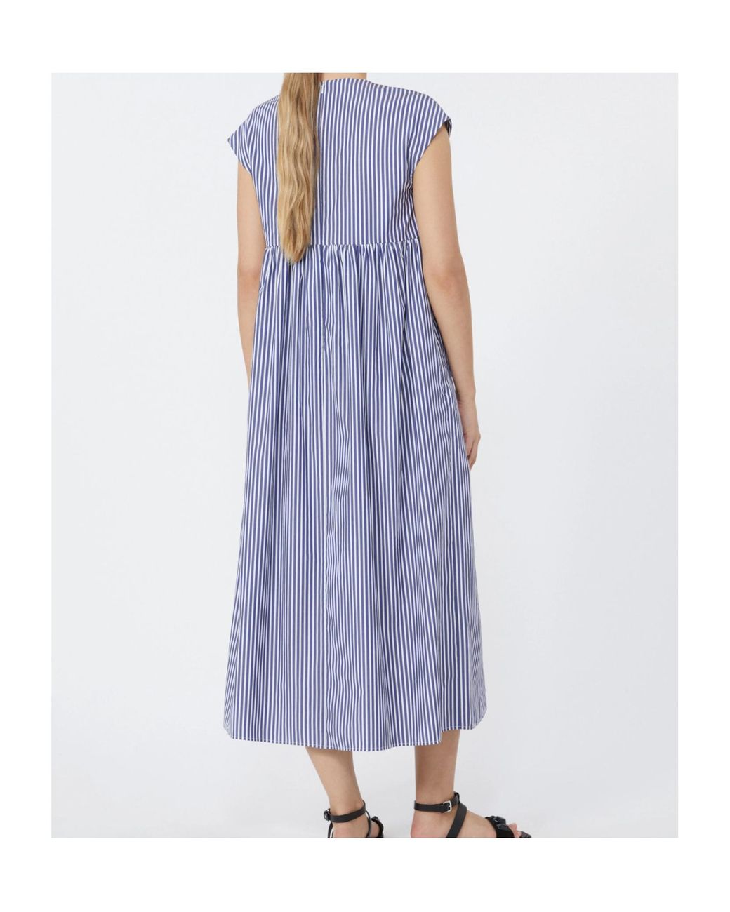 Weekend by Maxmara Purple Cotton-Poplin A-Line Dress
