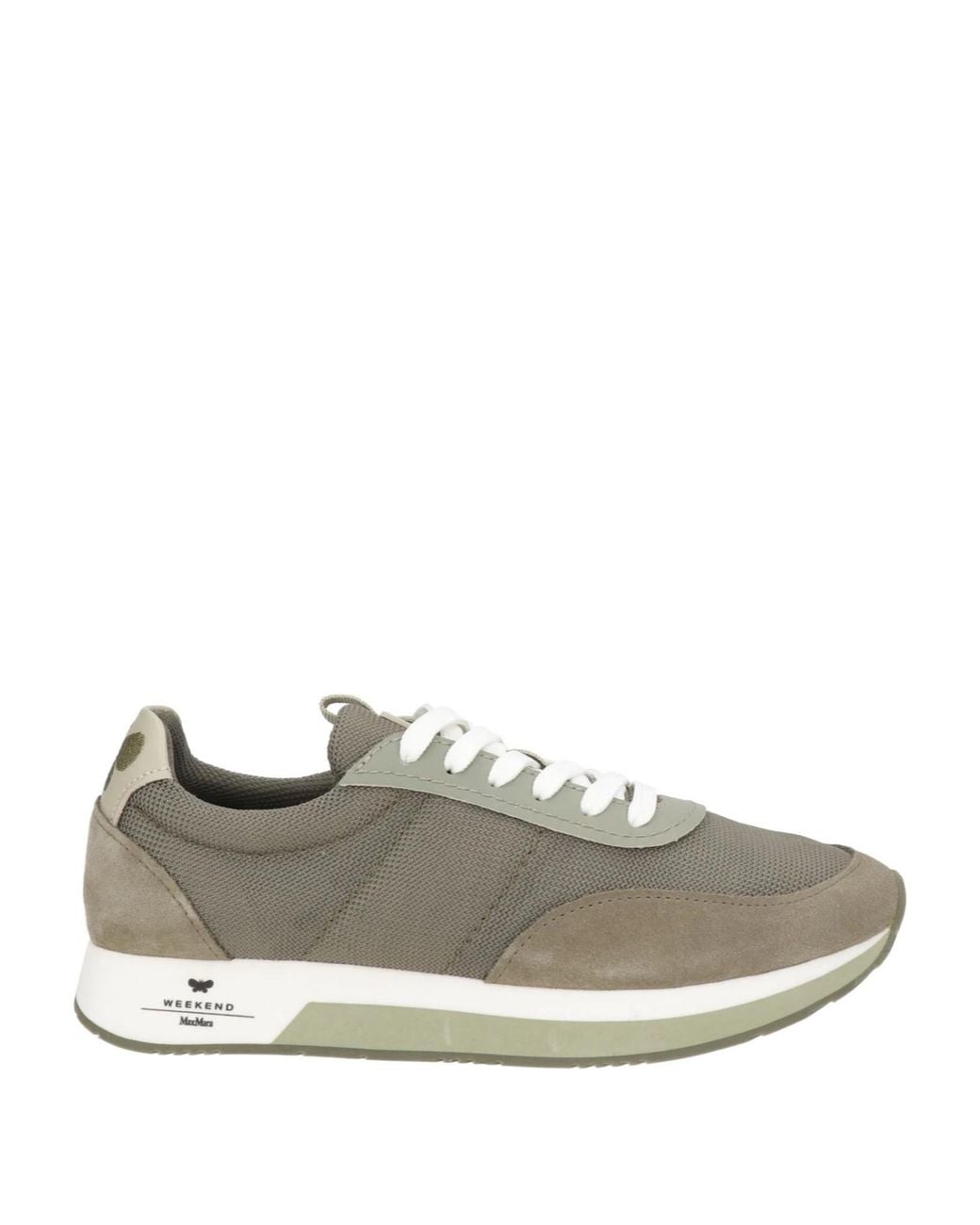 Weekend by Maxmara Gray Minimalist Low-Top Sneakers