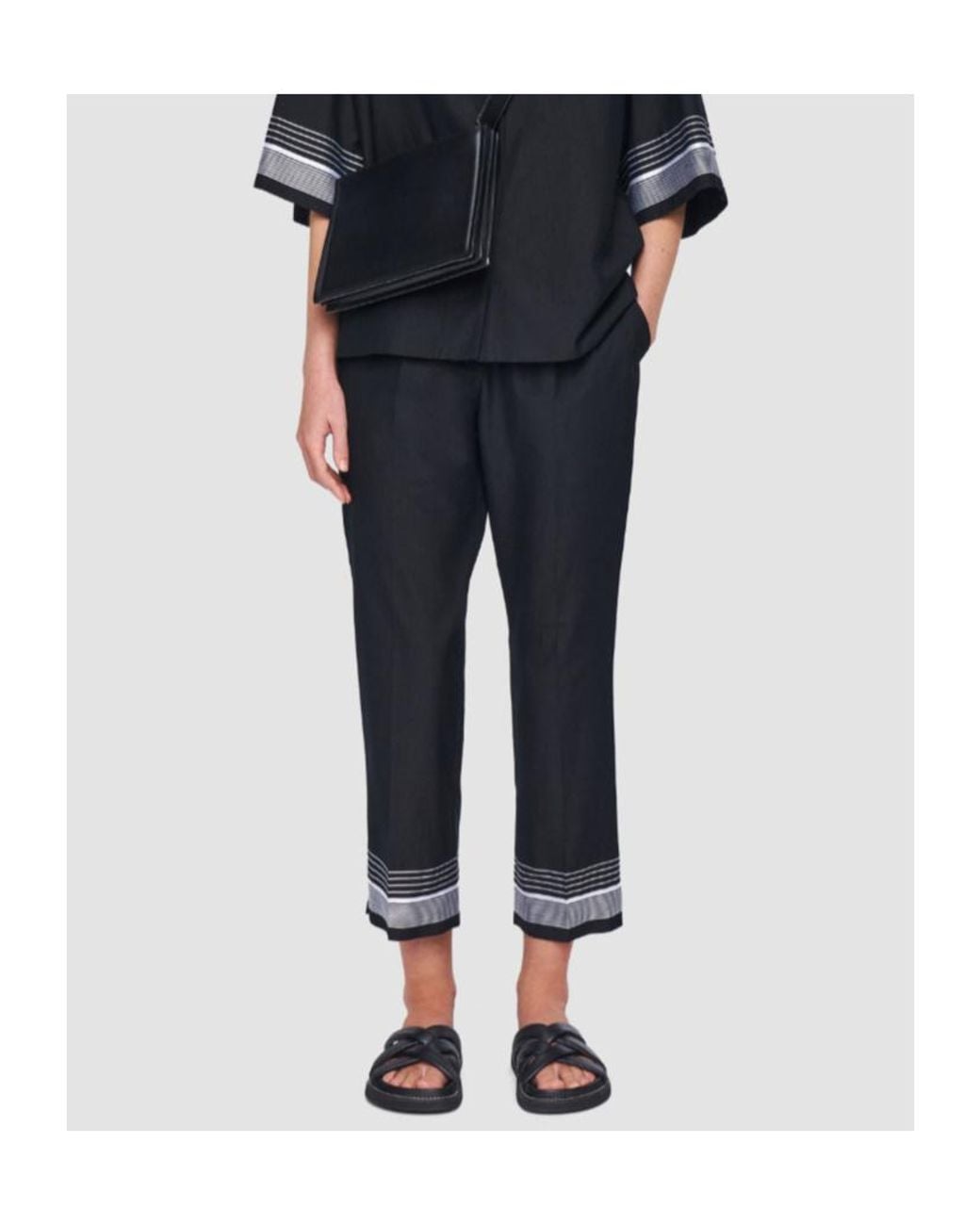 Joseph Black Tottenham Cotton Blend Trousers