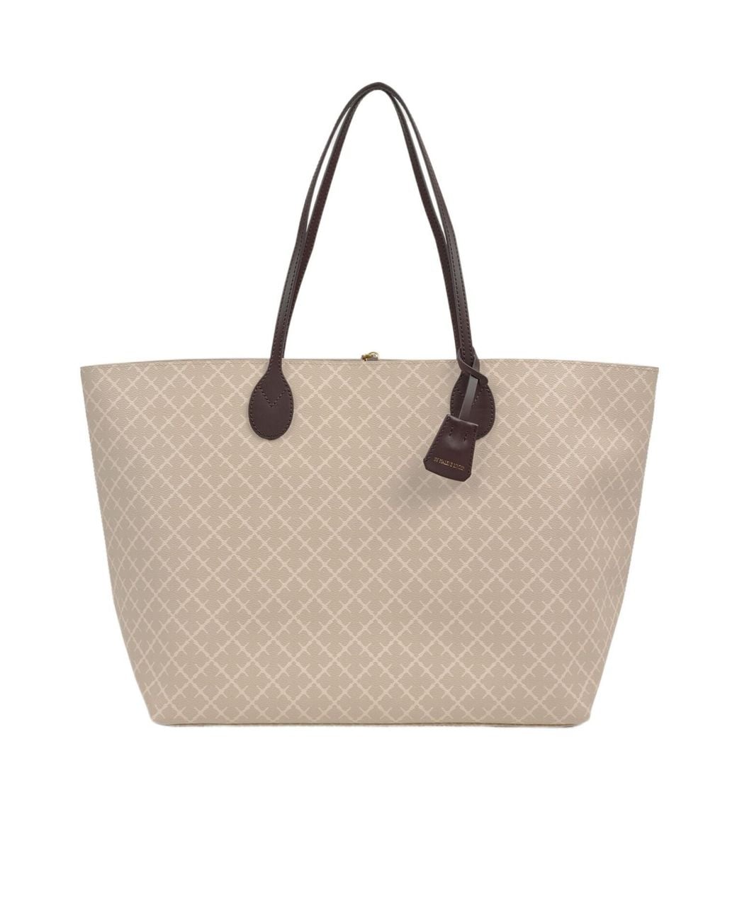 By Malene Birger Natural Abi Logo Tote Bag