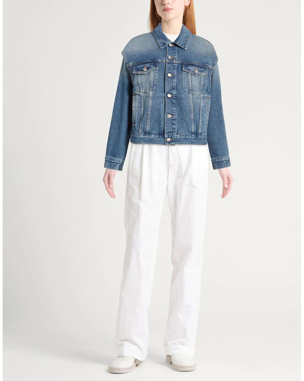 MM6 by Maison Margiela Blue Denim Trucker Jacket