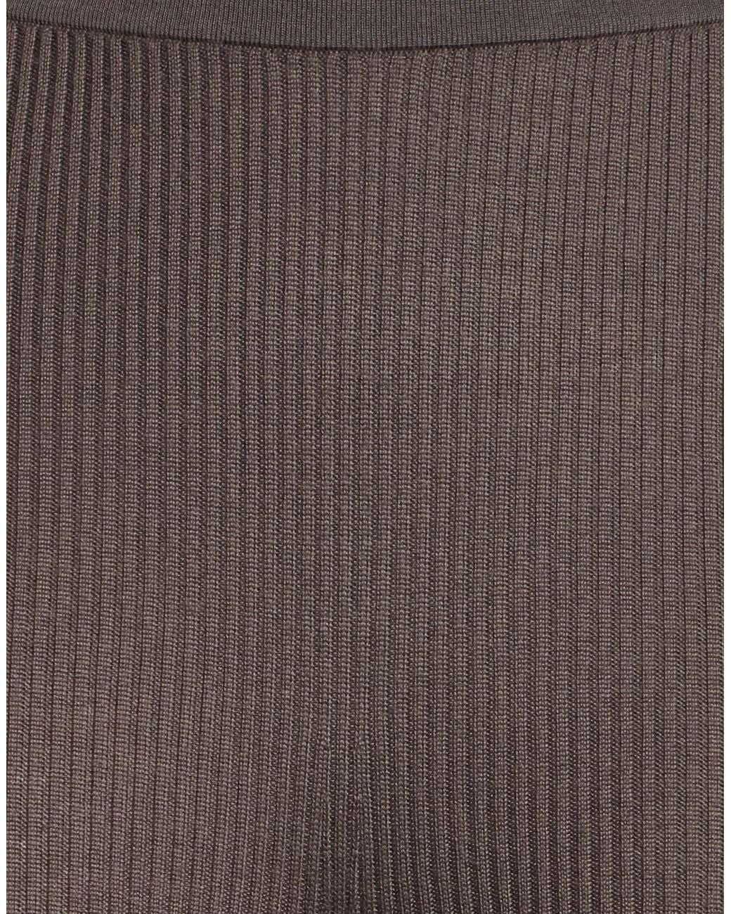 Rick Owens Gray Solid Color Leggings