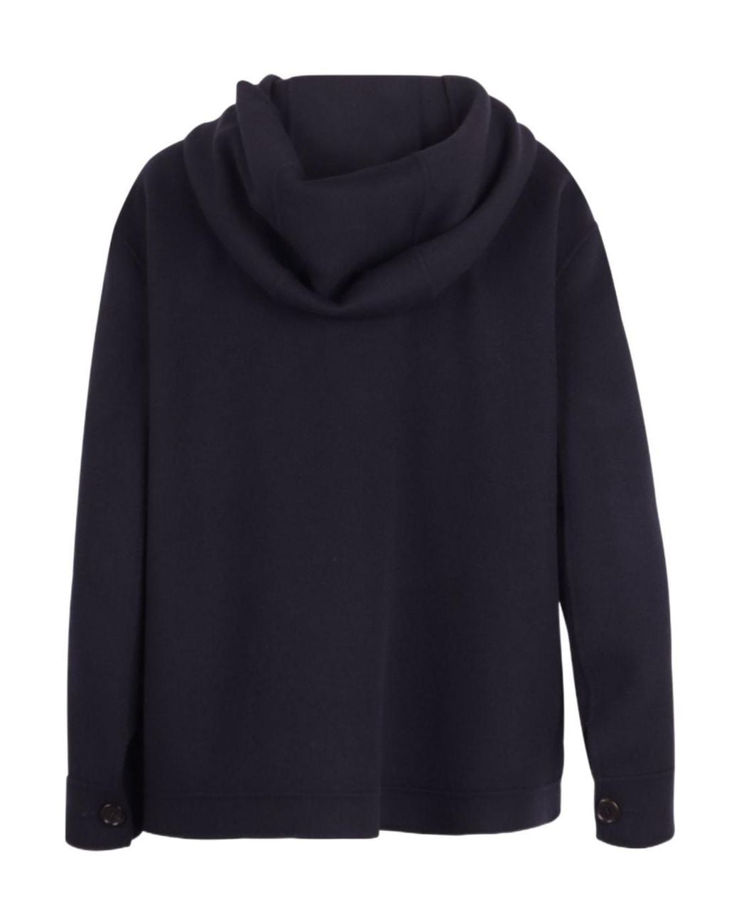 Max Mara Blue 'S Smmlusso Hooded Coat