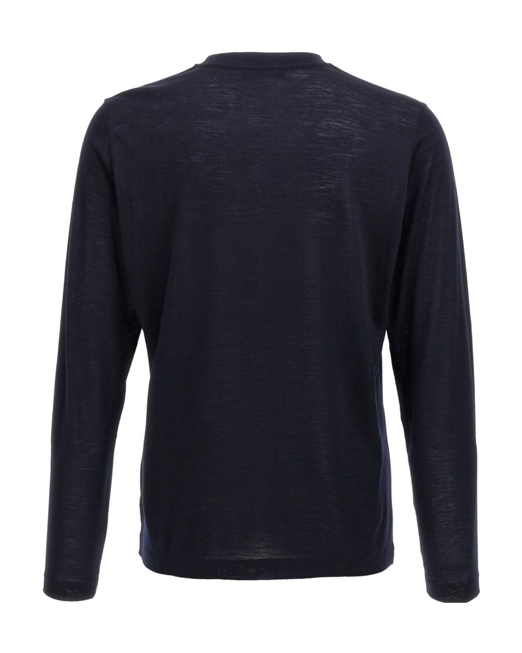 Zanone Blue Slim Fit Wool T-Shirt for men