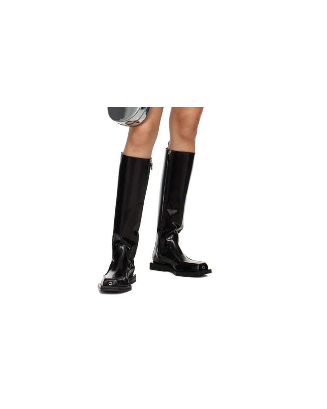 Coperni Black 3D Vector High Chelsea Boots