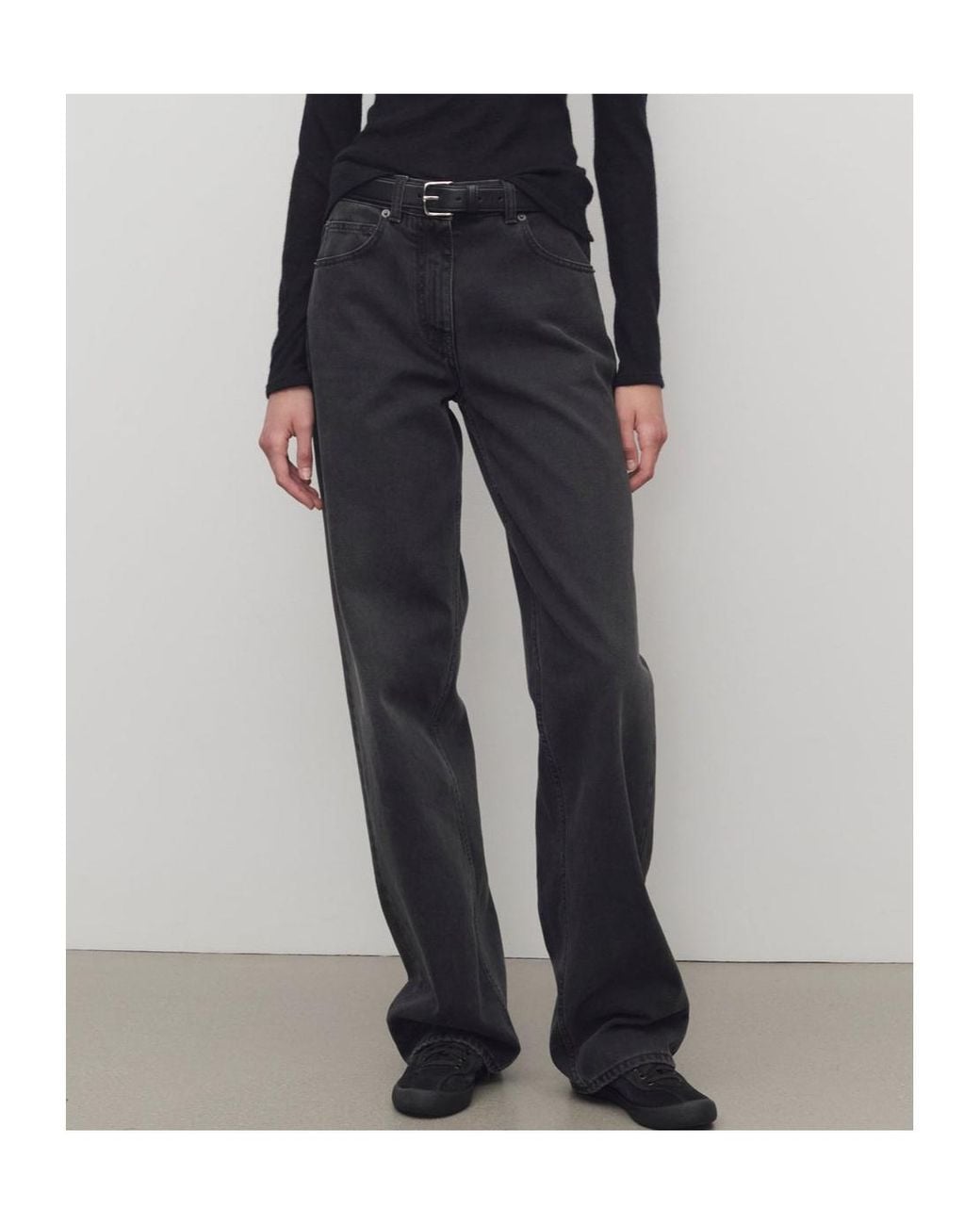 The Row Black Clair Jeans