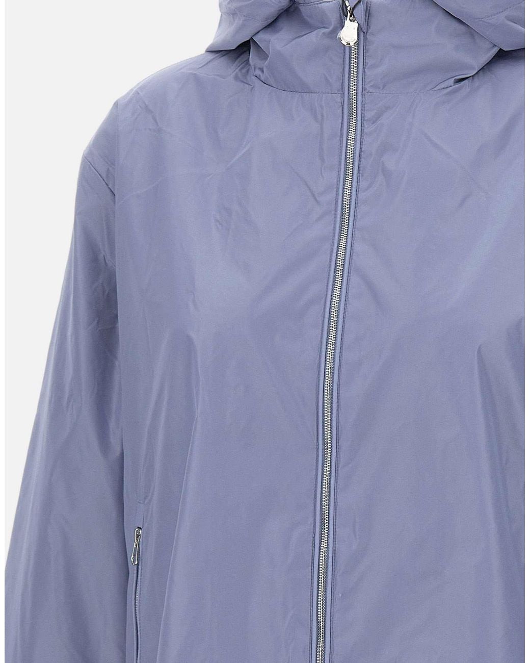 Save The Duck Blue Hooded Zip-Fastening Jacket