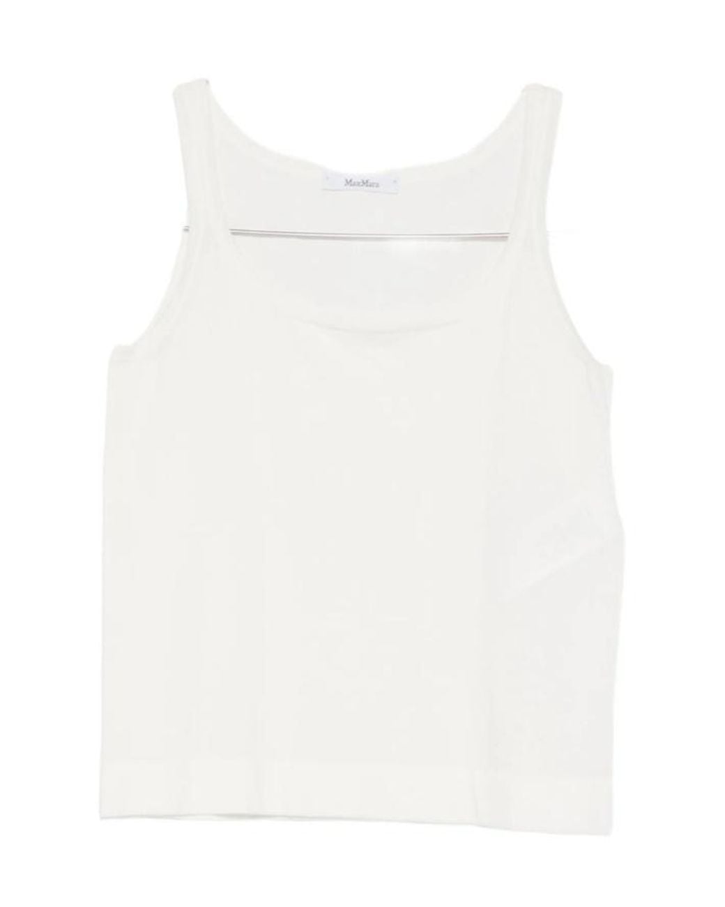 Max Mara White Sleeveless Vest