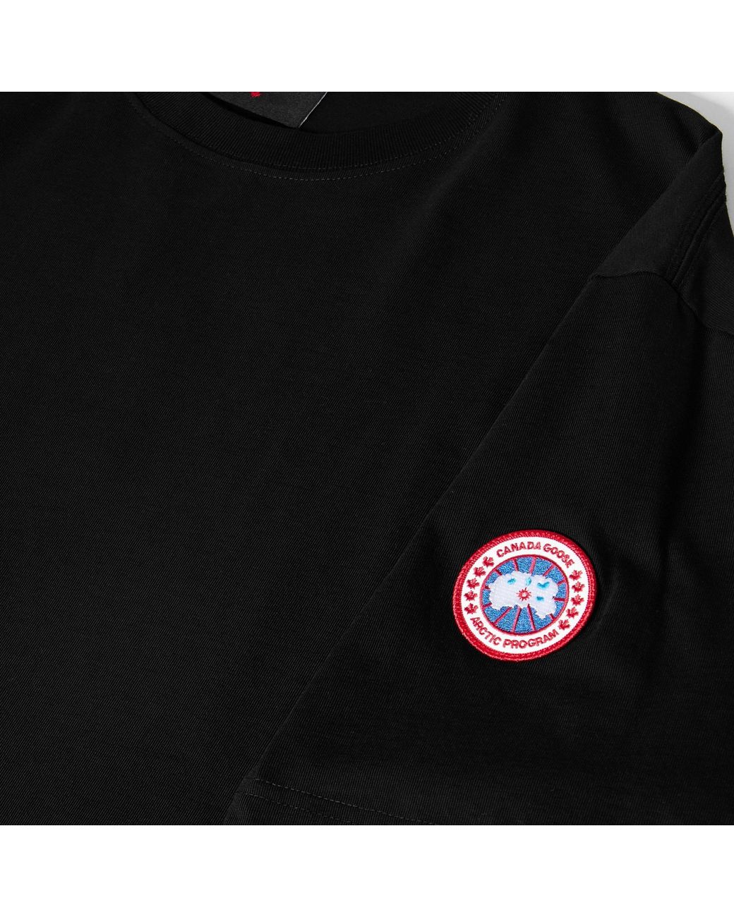 Canada Goose Black Solid Color T-Shirt for men