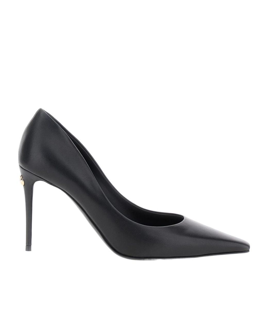 Dolce & Gabbana Multicolor Logo Plaque Pointed Toe Pumps