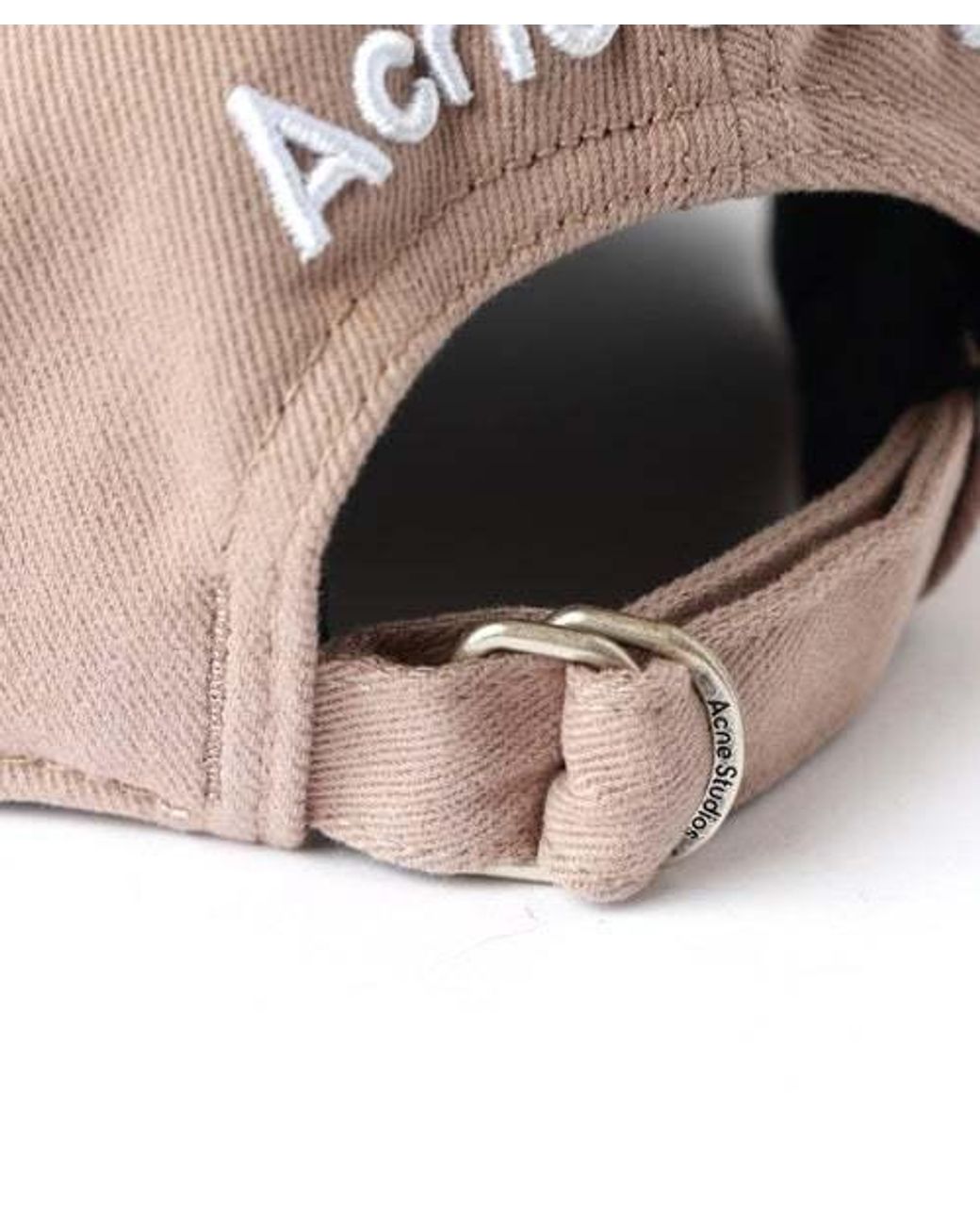 Acne Pink Logo Hat for men