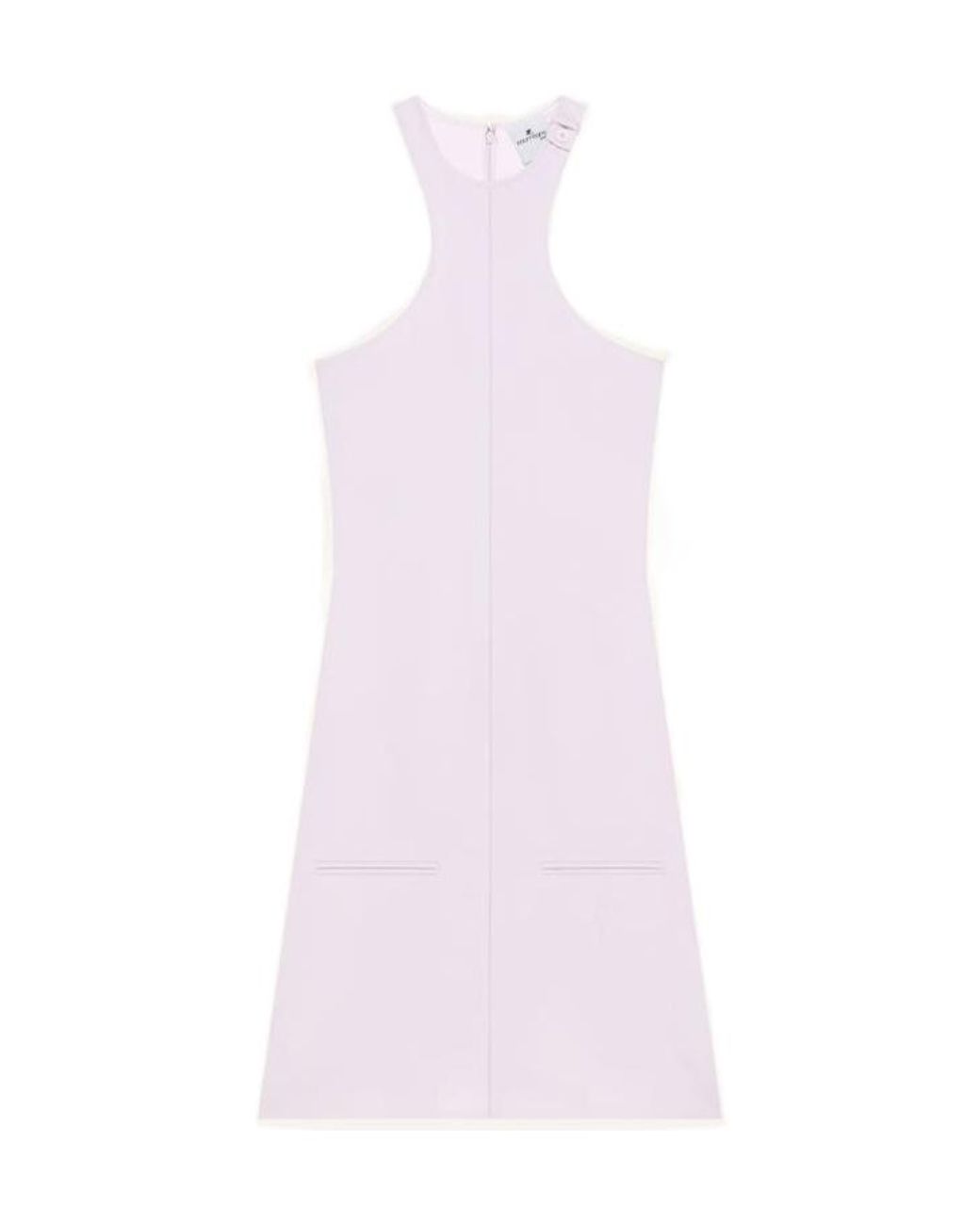Courreges Pink Courrèges A-Line Racerback Sleeveless Dress