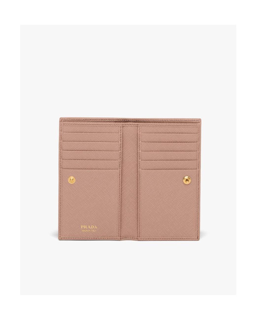Prada Pink Small Saffiano Leather Wallet
