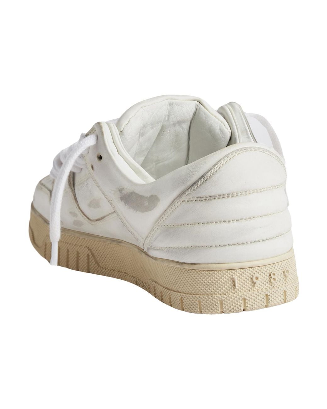 1989 STUDIO White Perforated Low-Top Sneakers for men
