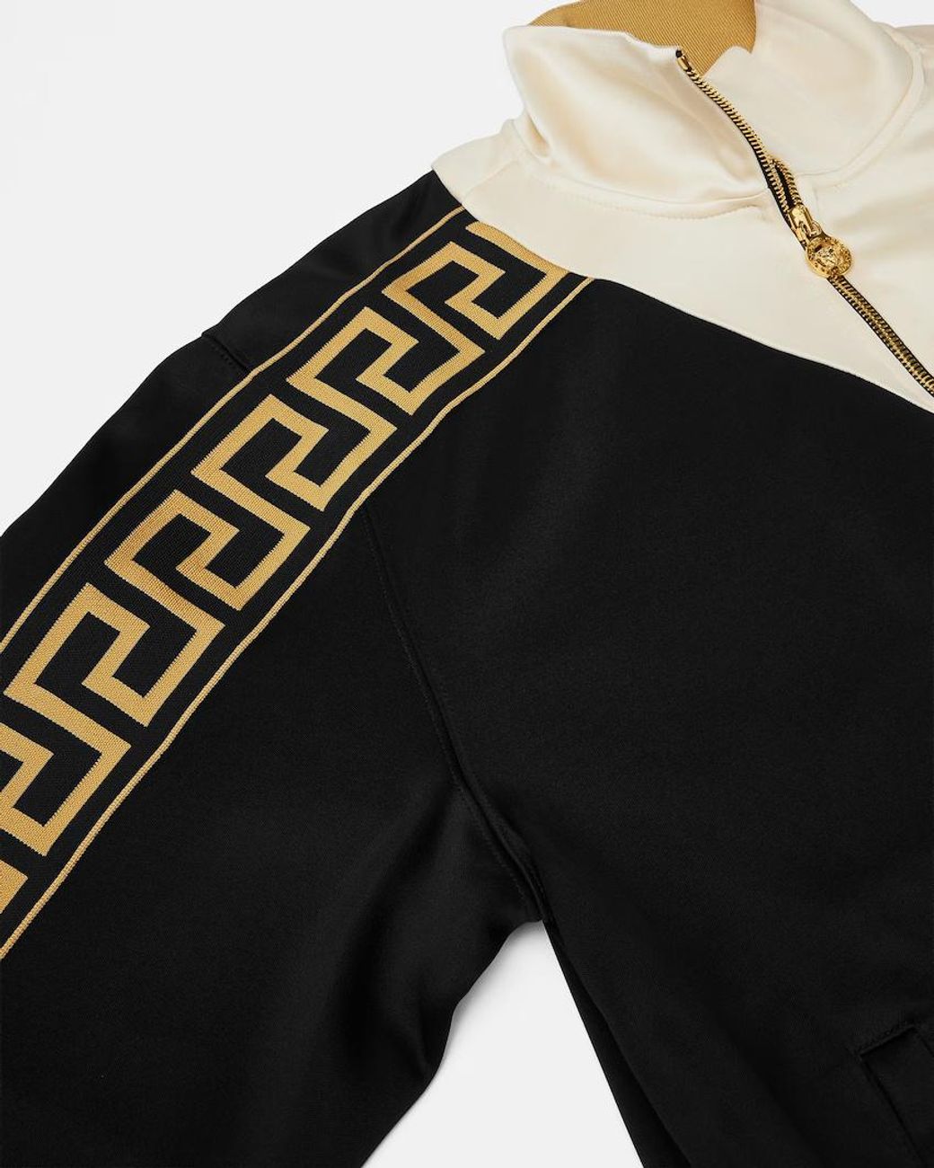 Versace Black Long-Sleeved Zipped Sweatshirt for men