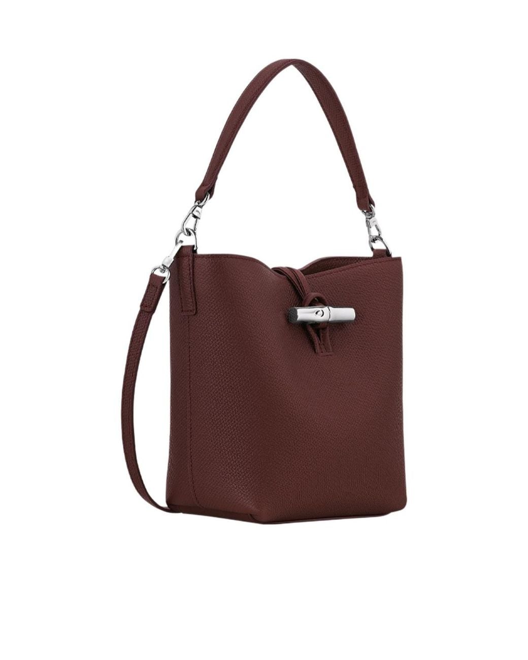 Longchamp Red Le Roseau Xs Bucket Bag