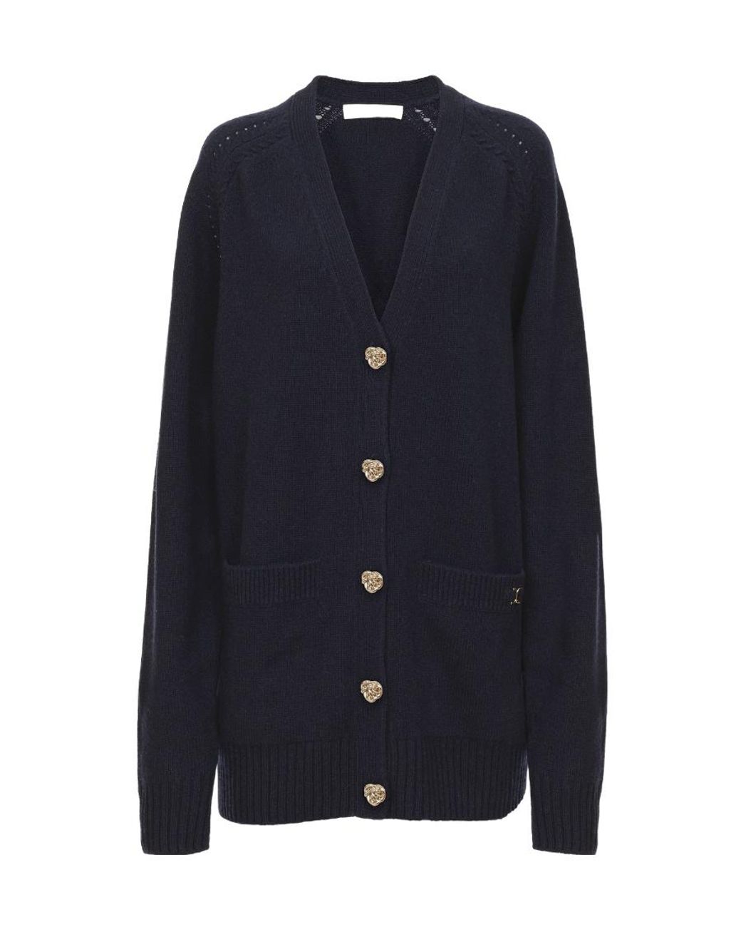 Chloé Blue Chloé V-Neck Knitted Cardigan