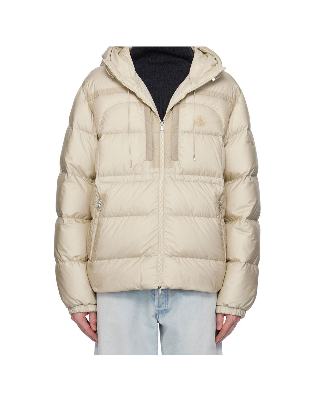 Moncler Natural Long-Sleeve Down Jacket for men