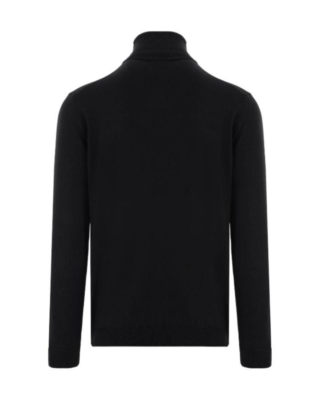 Roberto Collina Black Virgin Wool Knitwear for men