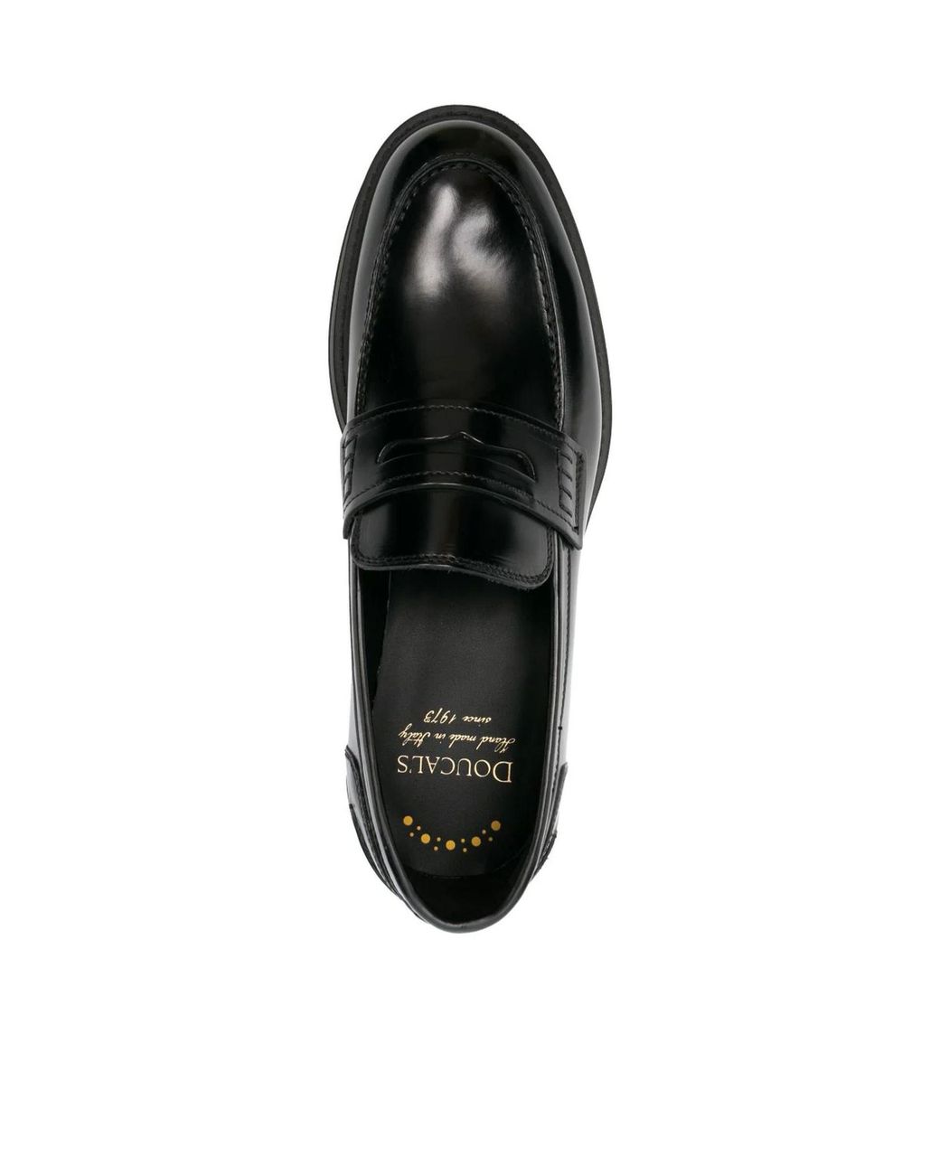 Doucal's Black Adler Penny Loafers for men