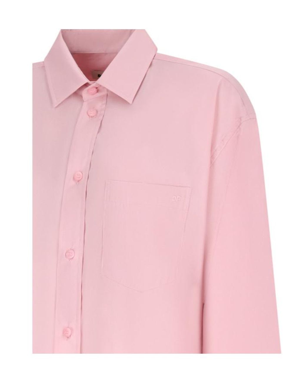 DARKPARK Pink Logo-Embroidered Shirt
