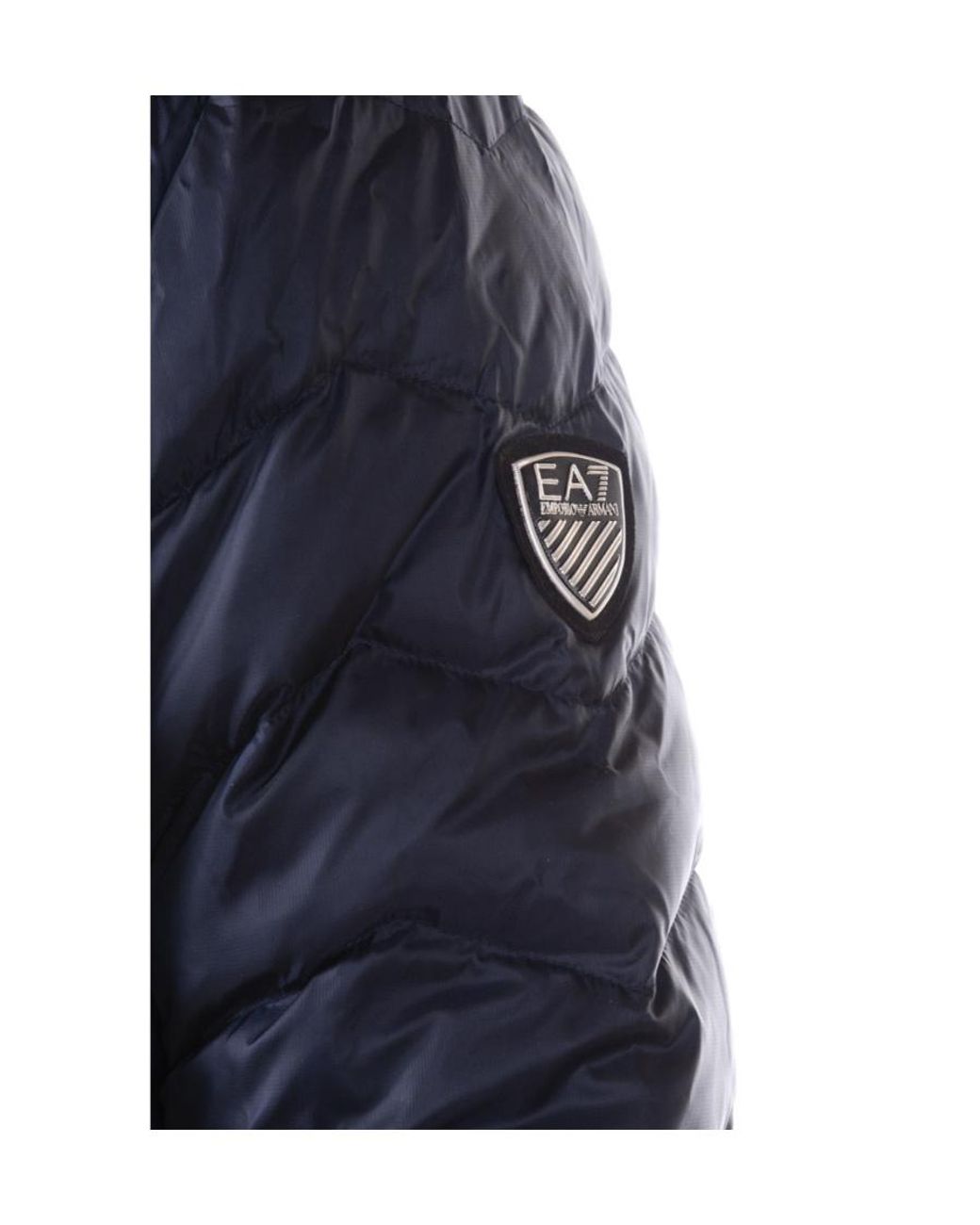 EA7 Blue Logo Down Jacket for men