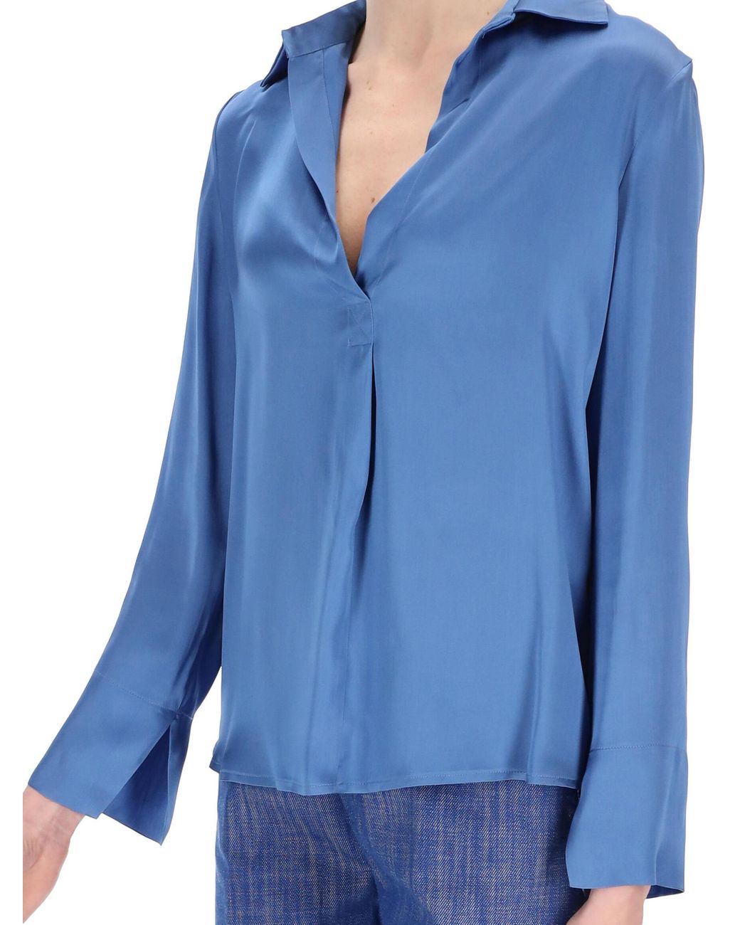 Semicouture Blue Long Sleeve Shirt